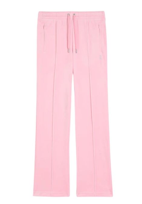 tina outline trackpantPantaloni in Velluto con Strass Logo Juicy Couture JUICY COUTURE | Pantaloni | VIJH70699JP2